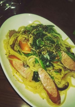 ほうれん草の豆乳クリーミーパスタ-レシピのメイン写真