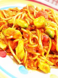 ニンニクたっぷりアボトマトパスタ♡-レシピのメイン写真