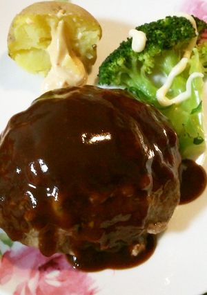 キャベツ入りあっさりハンバーグ♪-レシピのメイン写真