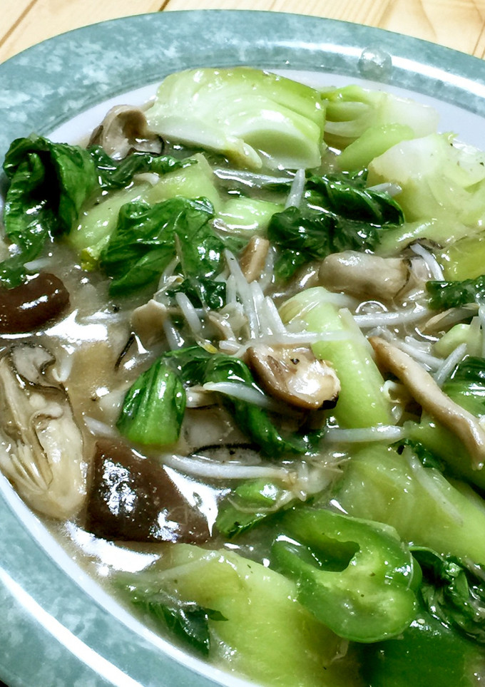 大人の総菜◎牡蠣と青梗菜の八宝菜風味-レシピのメイン写真