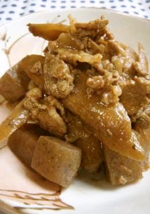ごぼうと牛肉の味噌煮　＊名古屋の給食＊-レシピのメイン写真