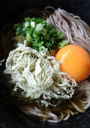 『おぼろ月夜そば』(おぼろ月見そば)-レシピのメイン写真