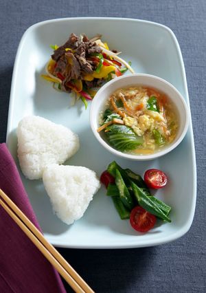 野菜と牛肉のオイスターソース炒めのセット-レシピのメイン写真