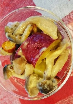 食感楽しい☆さつま芋と鶏肉のサラダ-レシピのメイン写真