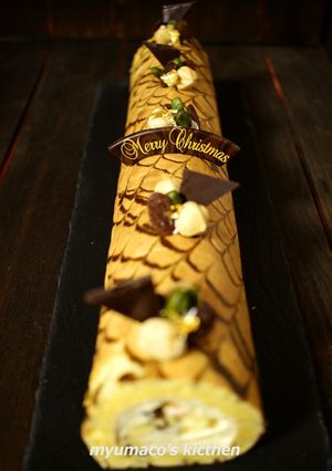 バタークリームのロングロールケーキ-レシピのメイン写真