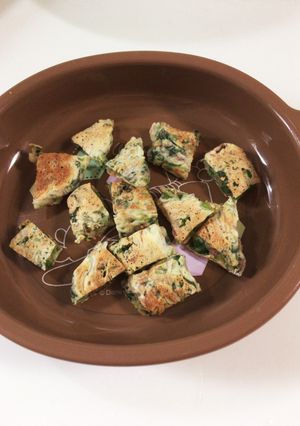 【離乳食後期】緑の野菜ミックス焼き-レシピのメイン写真
