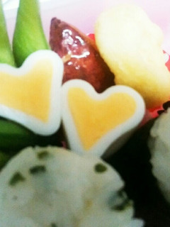お弁当に うずらの卵でハート❤-レシピのメイン写真