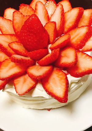 30分で完成♪簡単デコレーションケーキ♪-レシピのメイン写真