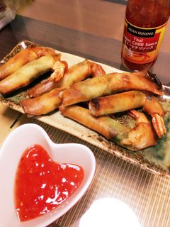 エビとパクチーの春巻き-レシピのメイン写真