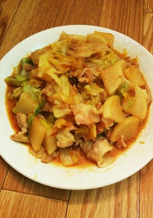 豚肉と大根キャベツの甘辛炒め-レシピのメイン写真