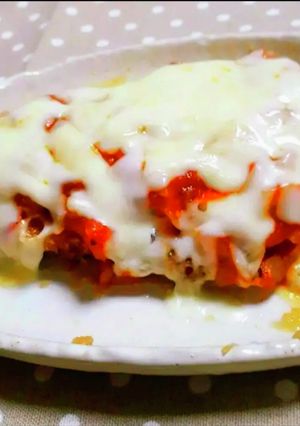 トンカツのトマトソースがけチーズ乗せ-レシピのメイン写真