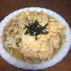 鶏もも肉と舞茸の卵とじ-レシピのメイン写真