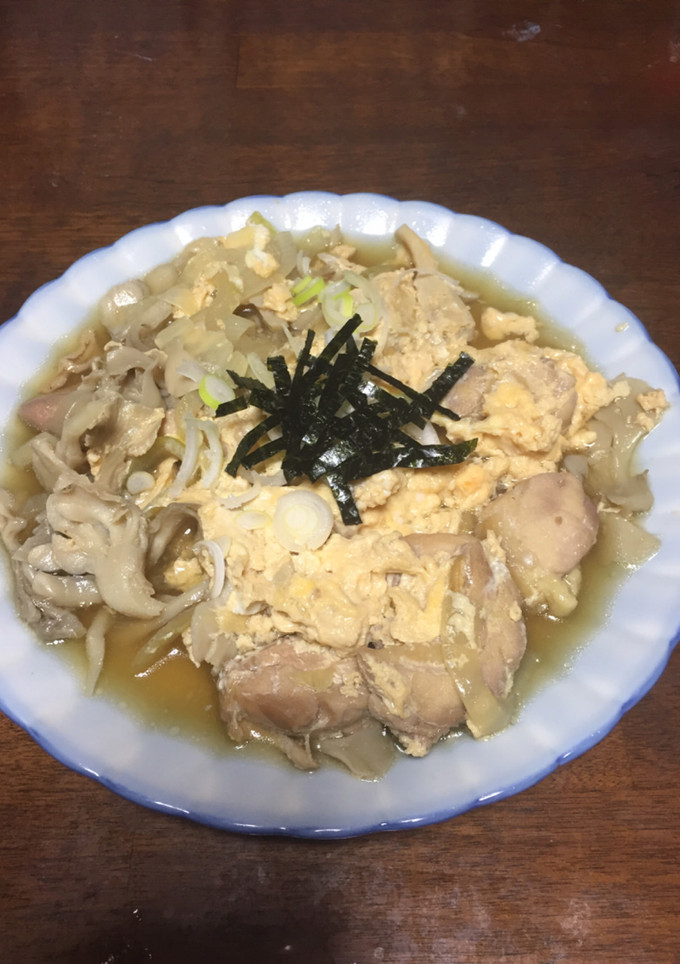 鶏もも肉と舞茸の卵とじ-レシピのメイン写真