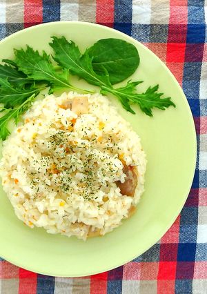 炊飯器で簡単！野菜スープ使用・絶品ピラフ-レシピのメイン写真