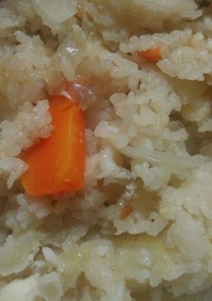 玉ねぎ　人参　じゃがいも　炊き込みご飯-レシピのメイン写真