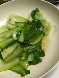簡単!小松菜の中華風ニンニク炒め-レシピのメイン写真