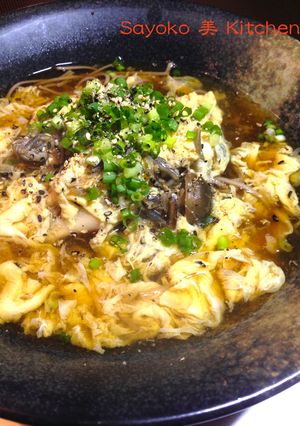 きのこたっぷり生姜あんかけとじ蕎麦-レシピのメイン写真