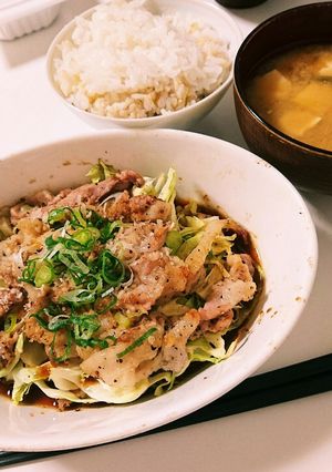 豚肉とキャベツの粒マスタード重ね焼き-レシピのメイン写真