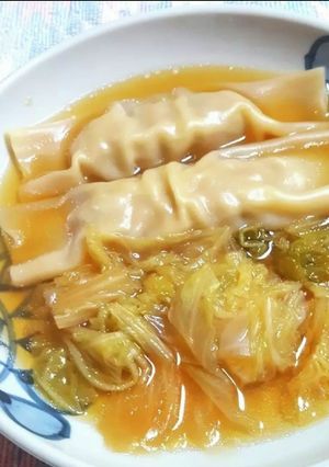 白菜と餃子のスープ-レシピのメイン写真