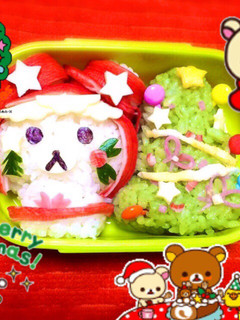 X'masサンタコリラックマキャラ弁-レシピのメイン写真