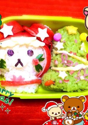 X'masサンタコリラックマキャラ弁-レシピのメイン写真