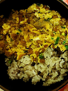 納豆チーズオムレツ丼-レシピのメイン写真