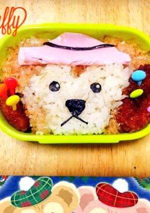 帽子ダッフィーキャラ弁-レシピのメイン写真