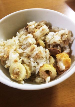 手抜きで美味♪ツナ&ちくわ混ぜ込みご飯♪-レシピのメイン写真