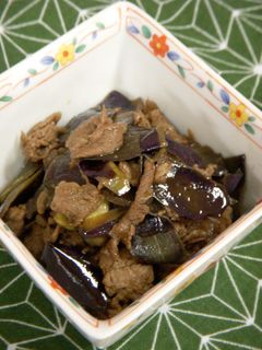 牛肉と茄子の皮のしぐれ煮-レシピのメイン写真