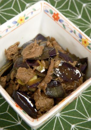 牛肉と茄子の皮のしぐれ煮-レシピのメイン写真
