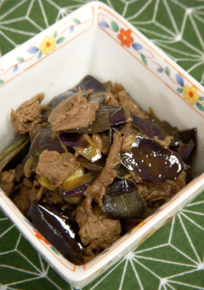 牛肉と茄子の皮のしぐれ煮-レシピのメイン写真