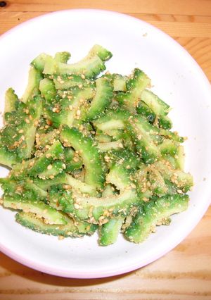 超簡単！ゴーヤの胡麻和え-レシピのメイン写真