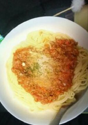 ピリ辛ミートソースパスタ♡-レシピのメイン写真