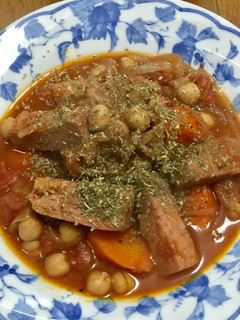 スパムとひよこ豆のトマト煮込-レシピのメイン写真