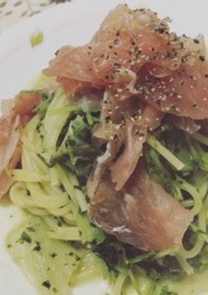 豆苗とレタスのジェノベーゼ( ^ω^ )-レシピのメイン写真