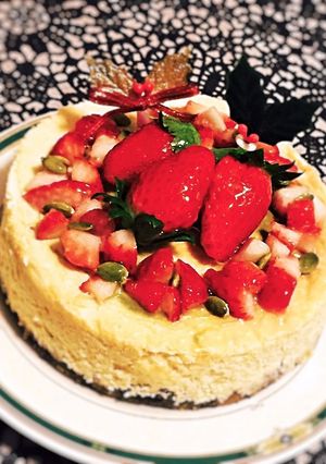糖質制限◆クリスマスに簡単チーズケーキ-レシピのメイン写真