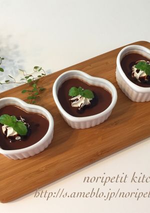 混ぜて冷やすだけ♡ヌテラdeチョコプリン-レシピのメイン写真