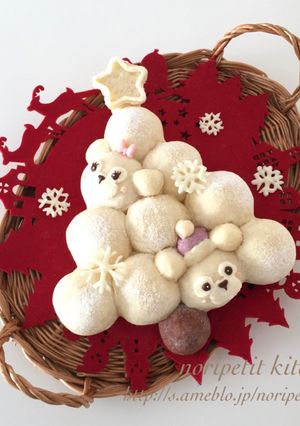 ふわふわ♪ダッフィーのツリーちぎりパン♡-レシピのメイン写真