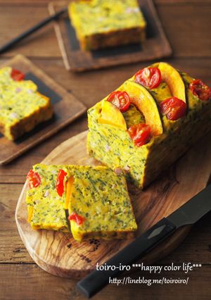 かぼちゃとほうれん草のケークサレ-レシピのメイン写真