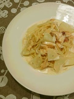 鮭のクリームパスタ。-レシピのメイン写真