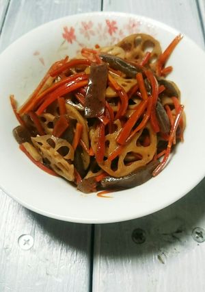簡単 ごま油香る蓮根きんぴら-レシピのメイン写真