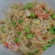 節約もやし★カニカマと枝豆の卵炒め