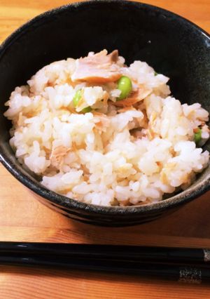 塩秋鮭と枝豆の炊き込みご飯-レシピのメイン写真