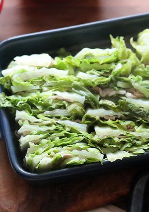 レンジで簡単　豚バラと白菜の重ね蒸し-レシピのメイン写真