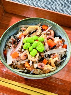 炒り大豆の炊き込みご飯-レシピのメイン写真