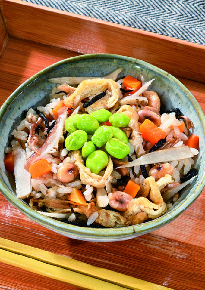 炒り大豆の炊き込みご飯-レシピのメイン写真