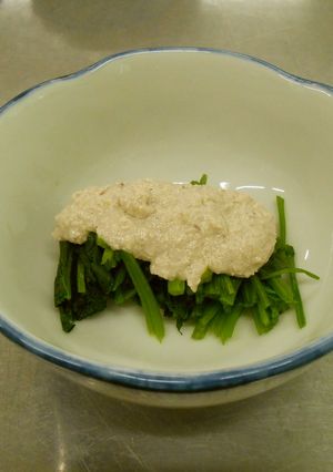 ほうれん草の豆腐ソースがけ-レシピのメイン写真