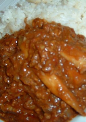 ごぼうとトマトの挽肉カレー-レシピのメイン写真