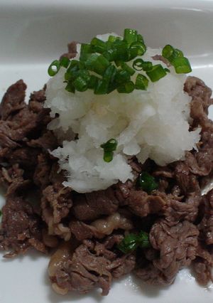 簡単！さっぱり！牛肉のおろしのせ-レシピのメイン写真