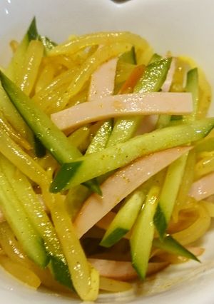 もやしとキュウリのカレー風味和え-レシピのメイン写真